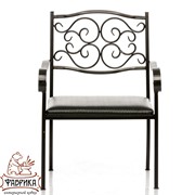 Кресло кованое черное ажурное 303-32 - фото 7218 Кресло кованое черное ажурное 303-32 - фото 7218