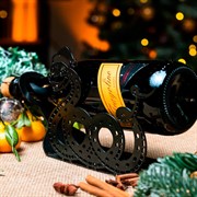 Бутылочница настольная Змейка металл чёрная 210-018B - фото 72262