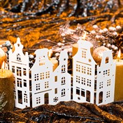 Ширма декоративная новогодняя белый металл длина 29см 200-055W - фото 72311