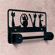 Держатель для кухонных полотенец Кошки металлический настенный 304-038B - фото 72317