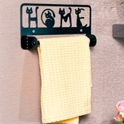 Держатель для полотенца настенный Home металлический 304-040B - фото 72320