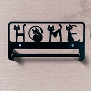 Держатель для полотенца настенный Home металлический 304-040B - фото 72321