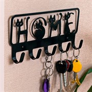 Крючок настенный вешалка Home металл чёрный 702-047B - фото 72327