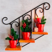 Подставка настенная Лестница с деревом на 3 цветка длина 84см 13-813 - фото 72391 Подставка настенная Лестница с деревом на 3 цветка длина 84см 13-813 - фото 72391