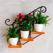 Подставка настенная Лестница с деревом на 3 цветка длина 84см 13-813 - фото 72392 Подставка настенная Лестница с деревом на 3 цветка длина 84см 13-813 - фото 72392