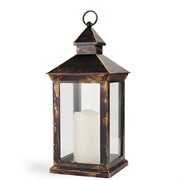 Фонарь Сканди со светодиодной LED-свечой 24см HomeClub - фото 72431