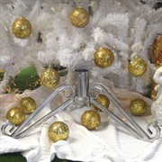 Подставка для ёлки металлическая разборная хром 200-36CH - фото 72442