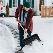 Лопата снеговая №4 пласт с планкой 440х320 d35мм - фото 72474 Лопата снеговая №4 пласт с планкой 440х320 d35мм - фото 72474