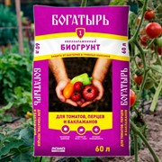 Грунт Богатырь для томатов, перца и баклажанов 60л - фото 72484
