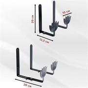 Ящик балконный для цветов Прованс 40см с декоративным кронштейном 203-023B - фото 72775
