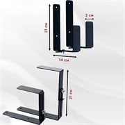 Ящик балконный для цветов Прованс 40см с декоративным кронштейном 203-026B - фото 72779