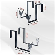 Ящик балконный для цветов Прованс 40см с декоративным перекидным кронштейном 203-016B - фото 72786