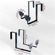 Ящик балконный для цветов Прованс 40см с декоративным перекидным кронштейном 203-019B - фото 72790