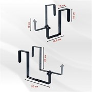 Ящик балконный для цветов Прованс 40см с декоративным перекидным кронштейном 203-022B - фото 72793