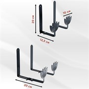 Ящик балконный для цветов Прованс 60см с декоративным кронштейном 203-023B - фото 72805
