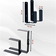 Ящик балконный для цветов Прованс 60см с декоративным кронштейном 203-026B - фото 72809