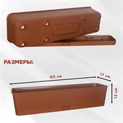 Ящик балконный для цветов Прованс 60см с декоративным кронштейном 203-026B - фото 72810