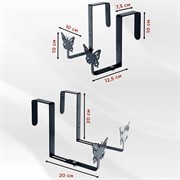 Ящик балконный для цветов Прованс 60см с декоративным перекидным кронштейном 203-016B - фото 72816