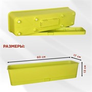 Ящик балконный для цветов Прованс 60см с декоративным перекидным кронштейном 203-016B - фото 72817