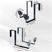 Ящик балконный для цветов Прованс 60см с декоративным перекидным кронштейном 203-019B - фото 72820