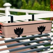 Ящик балконный для цветов Прованс 60см с декоративным перекидным кронштейном 203-019B - фото 72822