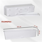 Ящик балконный для цветов Прованс 60см с декоративным перекидным кронштейном 203-022B - фото 72825