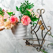 Подставка настенная Классика на 1 цветок длина 46см металл 15-021 - фото 72967 Подставка настенная Классика на 1 цветок длина 46см металл 15-021 - фото 72967