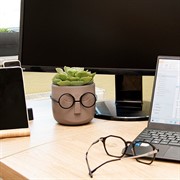 Кашпо Стив 0,65л французский серый - фото 73361