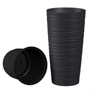 Кашпо Модерн Максимум 15л антрацит - фото 73429