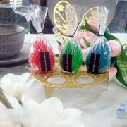 Свеча Яйцо парафин цвета микс - фото 73435