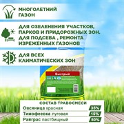 Травосмесь Быстрый газон 1кг - фото 73661