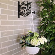 Кашпо для цветов подвесное уличное 2,75л с металлическим кронштейном 201-011 - фото 73714