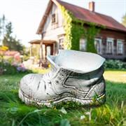 Кашпо декоративное Башмачок для растений полистоун F04033 - фото 73721