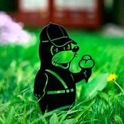 Фигура садовая Крот с мороженым металл 801-204B - фото 73730