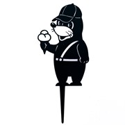 Фигура садовая Крот с мороженым металл 801-204B - фото 73731