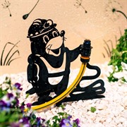 Фигура садовая Крот с держателем для шланга металл 801-215B - фото 73756