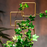 Шпалера для комнатных растений Квадраты металл золото 43см 57-960G - фото 73760