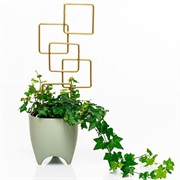 Шпалера для комнатных растений Квадраты металл золото 43см 57-960G - фото 73761