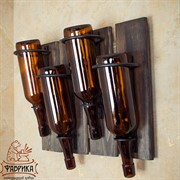 Подставка винная металл с деревом 59-114 - фото 7382