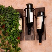 Подставка винная металл с деревом 59-114 - фото 7383