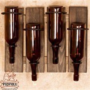 Подставка винная металл с деревом 59-114 - фото 7384