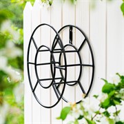 Катушка для садового шланга чёрная настенная металл 54-627B - фото 73990 Катушка для садового шланга чёрная настенная металл 54-627B - фото 73990