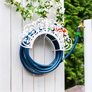 Кронштейн для поливочного шланга ажурный белый 802-009W - фото 73991