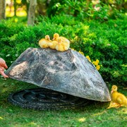 Крышка люка Камень декоративный 40 см стеклопластик F07804 - фото 74016