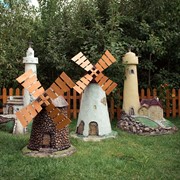 Крышка люка декоративная Маяк с домиком стеклопластик U07426 - фото 74020