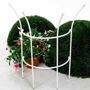 Комплект полукруглых опор для садовых растений 2шт металл белый Корона 58-921W-2 - фото 74036