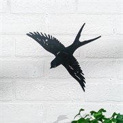 Декор настенный Ласточка металл чёрный 801-310B - фото 74511