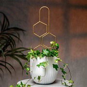 Опора для комнатных растений металлическая золото 45см 57-938G - фото 74520