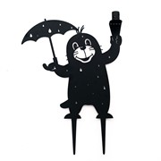 Фигура садовая Крот с держателем разбрызгивателя металл 801-218B - фото 74531