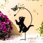 Опора для цветов комнатных Котёнок 52см металл 202-055B - фото 74653